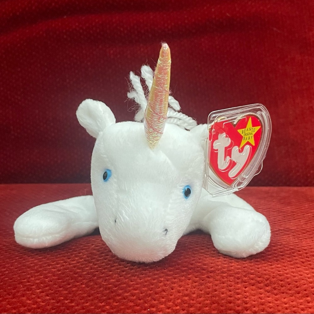 Mystic the rare unicorn beanie baby